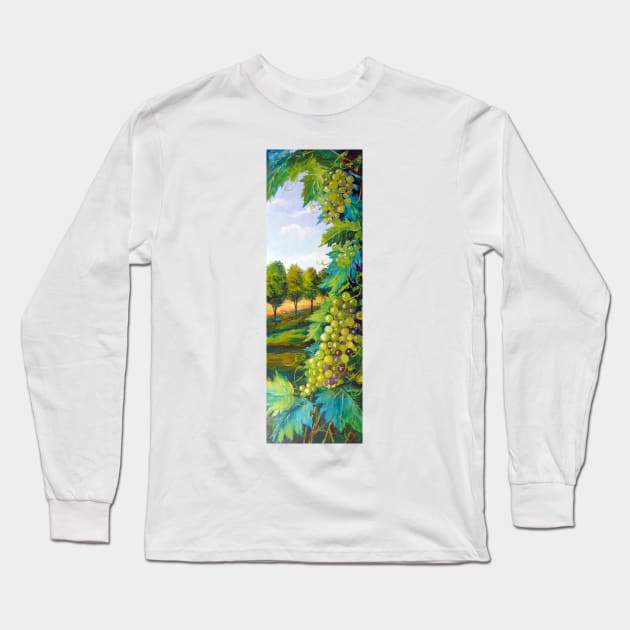 Grapes Long Sleeve T-Shirt by OLHADARCHUKART